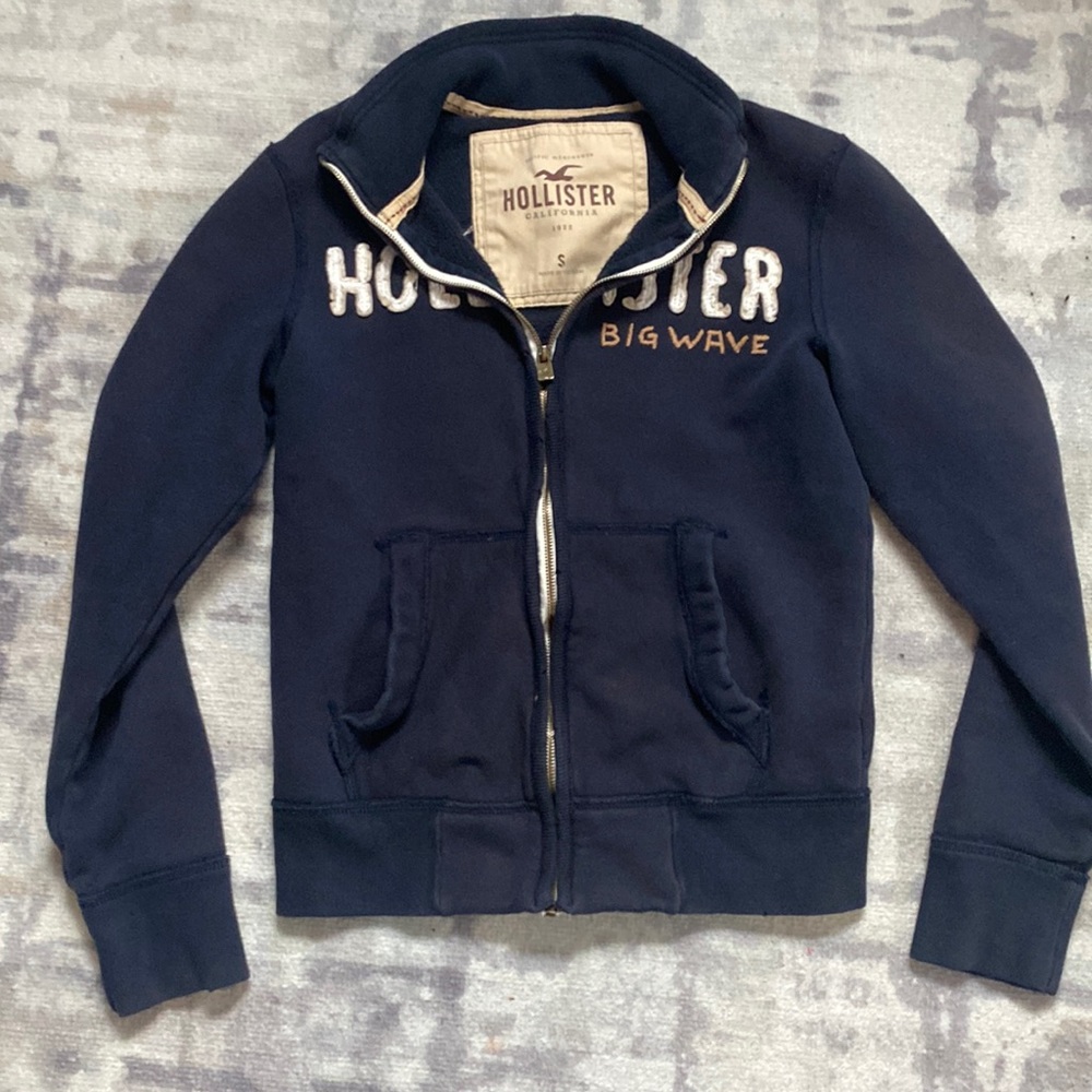 Small navy blue Hollister jacket